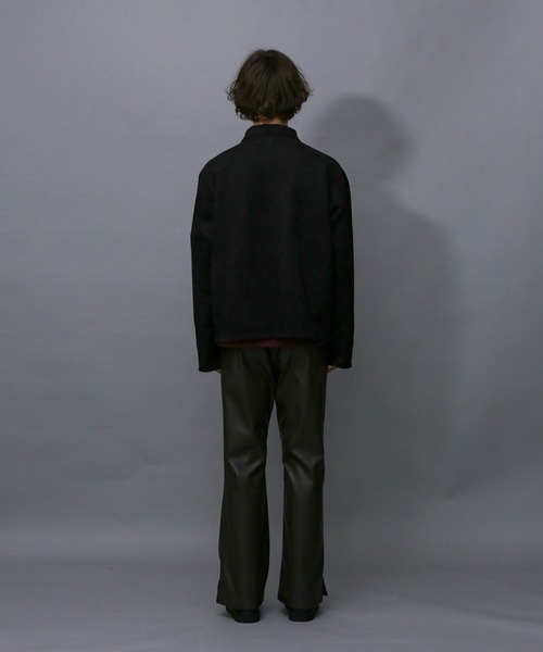 Iroquois(イロコイ)の「TECH KNIT SUEDE JK(カバーオール・メンズ・オリーブ/スモークピンク/ブラック・2/1/3)」の10枚目の写真