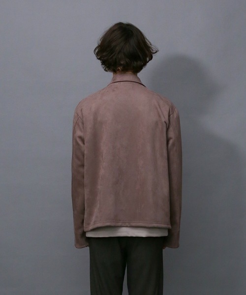 Iroquois(イロコイ)の「TECH KNIT SUEDE JK(カバーオール・メンズ・オリーブ/スモークピンク/ブラック・2/1/3)」の19枚目の写真