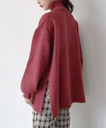 ウールMIXサイドスリットプルオーバー