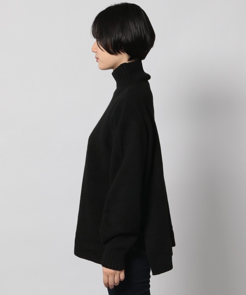 PAGEBOY（ページボーイ）の「ウールMIXサイドスリットプルオーバー（ニット/セーター・レディース・ブラック/ブラウン系その他/オフホワイト/グレイッシュベージュ/ピンク系その他/オレンジ・FREE）」の9枚目の写真