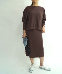 Grand PARK | ライトスポンジセットアップ（トレーナー+スカート）(アンサンブル)