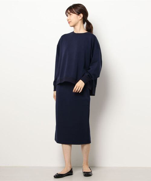 Grand PARK（グランドパーク）の「ライトスポンジセットアップ（トレーナー+スカート）（アンサンブル・レディース・ネイビー/チャコールグレー/カーキ/トップグレー・FREE）」の21枚目の写真