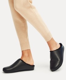 fitflop | 【fitflop/フィットフロップ】CHRISSIE LEATHER AND SHEARLING SLIPPERS サボ/クロッグ/スリッパ(その他シューズ)