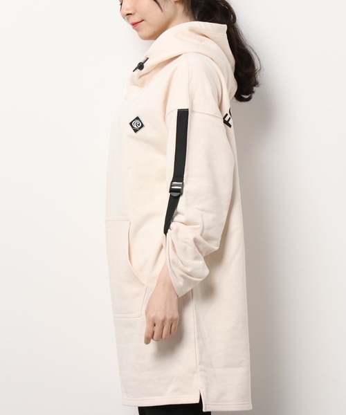PIPING HOT FUTURE（パイピングホットフューチャー）の「LS OVERSIZE CARGO CLIP HOODIE DRESS（スウェット・レディース・シャンパン・XS/L/S/M）」の6枚目の写真