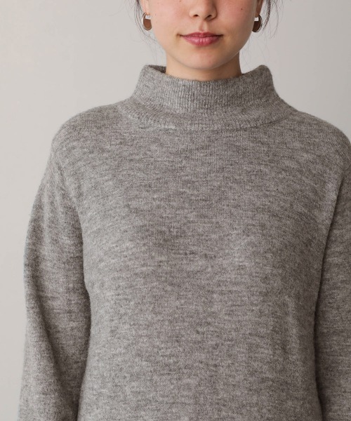 Bou Jeloud(ブージュルード)の「モヘヤ混サイド釦ロングニットワンピース(ワンピース・レディース・ライトグレー/オレンジ/モカ・FREE)」の18枚目の写真