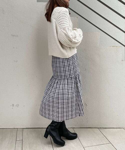 MAJESTIC LEGON(マジェスティックレゴン)の「レディコンシャスワンピース(ワンピース・レディース・カーキオリーブ/ブラック系その他/ブラウン系その他2・SMALL/MEDIUM)」の11枚目の写真