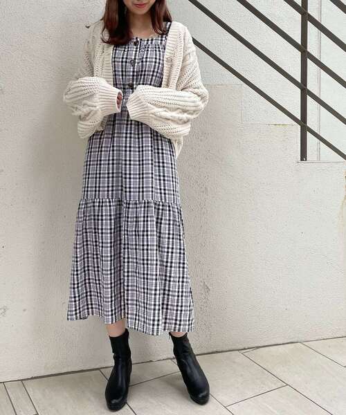 MAJESTIC LEGON(マジェスティックレゴン)の「レディコンシャスワンピース(ワンピース・レディース・カーキオリーブ/ブラック系その他/ブラウン系その他2・SMALL/MEDIUM)」の21枚目の写真