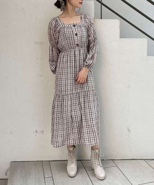 MAJESTIC LEGON(マジェスティックレゴン)の「レディコンシャスワンピース(ワンピース・レディース・カーキオリーブ/ブラック系その他/ブラウン系その他2・SMALL/MEDIUM)」の19枚目の写真