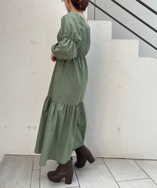 MAJESTIC LEGON(マジェスティックレゴン)の「レディコンシャスワンピース(ワンピース・レディース・カーキオリーブ/ブラック系その他/ブラウン系その他2・SMALL/MEDIUM)」の22枚目の写真