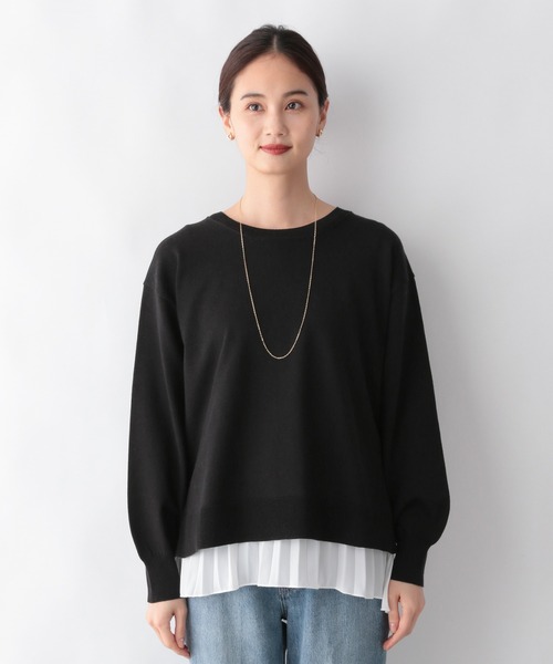 GLOBAL WORK(グローバルワーク)の「2SETレイヤードニットプルオーバー/957999(ニット/セーター・レディース・キャメル/ブラック/グリーン系その他4・MEDIUM/LARGE)」の15枚目の写真