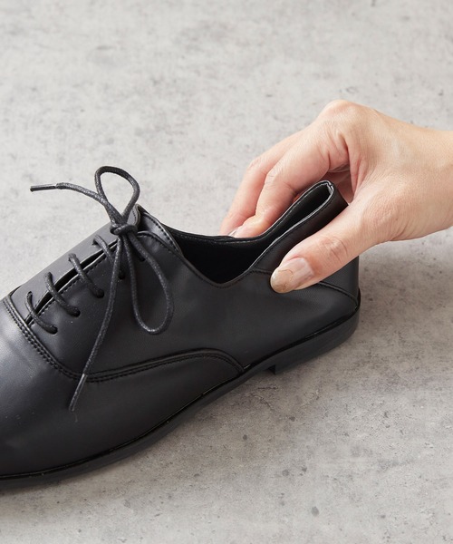 menue(メヌエ)の「スクエアトゥ オックスフォードシューズ 2wayバブーシュ(ドレスシューズ・レディース・アイボリー/ブラック・XS/S/M/L/LL/3L)」の14枚目の写真