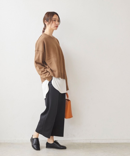 menue(メヌエ)の「スクエアトゥ オックスフォードシューズ 2wayバブーシュ(ドレスシューズ・レディース・アイボリー/ブラック・XS/S/M/L/LL/3L)」の17枚目の写真