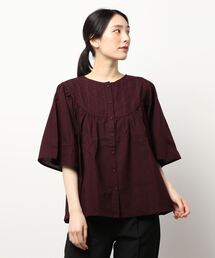 Samansa Mos2 | レース切替前後着ブラウス(シャツ/ブラウス)