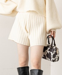 Chico | ワイドリブニットショートパンツ(その他パンツ)
