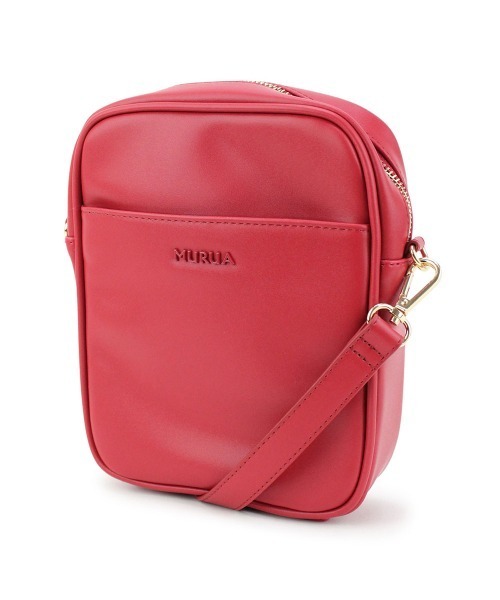 MURUA(ムルーア)の「MURUA (ムルーア) ミニスクエアバッグ シンプルシリーズ MR-B818(ショルダーバッグ・レディース・ブラック/ネイビー/レッド/ピンク/グリーン/アイボリー・FREE)」の10枚目の写真
