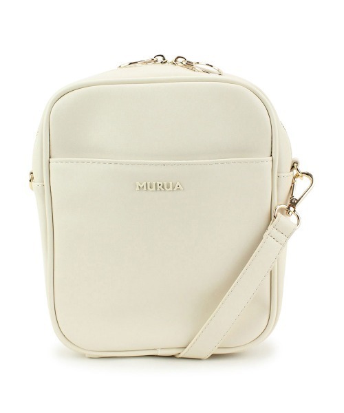 MURUA(ムルーア)の「MURUA (ムルーア) ミニスクエアバッグ シンプルシリーズ MR-B818(ショルダーバッグ・レディース・ブラック/ネイビー/レッド/ピンク/グリーン/アイボリー・FREE)」の11枚目の写真