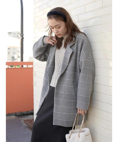 earth music&ecology（アースミュージックアンドエコロジー）の「チェックゆるジャケット（その他アウター・レディース・その他1/その他12・FREE）」の3枚目の写真