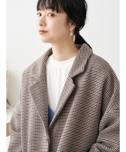 earth music&ecology（アースミュージックアンドエコロジー）の「チェックゆるジャケット（その他アウター・レディース・その他1/その他12・FREE）」の5枚目の写真