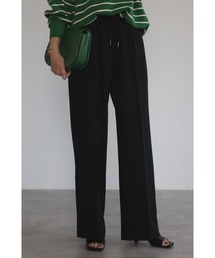 Bonjour Sagan | ドロストセンタープレスイージーパンツ(スラックス)