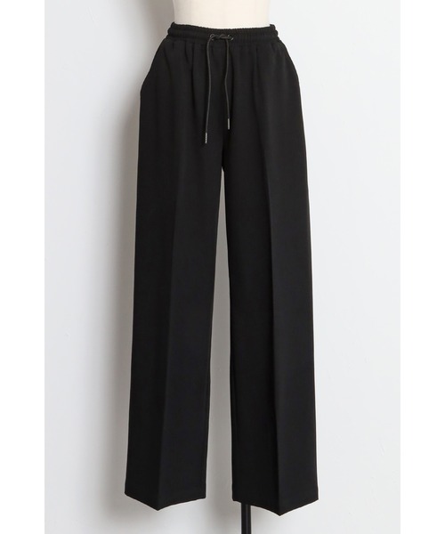 Bonjour Sagan（ボンジュールサガン）の「ドロストセンタープレスイージーパンツ（スラックス・レディース・ブラック/ダークグリーン・FREE）」の16枚目の写真