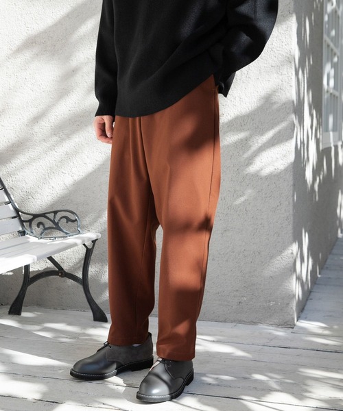 niko and...（ニコアンド）の「キープウォームバルーンパンツ（スラックス・メンズ・ネイビー/ブラウン/オレンジ/スモーク・MEDIUM/LARGE）」の3枚目の写真