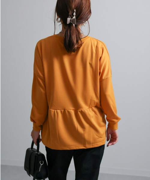 sakishimatokyo(サキシマトーキョー)の「ルージングフリル(ラッフル)切り替えトレーナー(Tシャツ/カットソー・レディース・ホワイト/ブラック/イエロー/ブルー・FREE)」の16枚目の写真