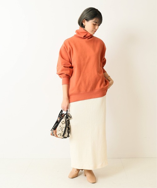 Simplicite（サンプリシテ）の「ビッグシルエット タートルネックプルオーバー◆（Tシャツ/カットソー・レディース・ブラック/オレンジ/グリーン/キャメル・FREE）」の21枚目の写真