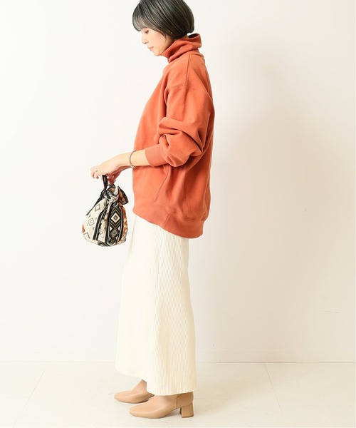 Simplicite（サンプリシテ）の「ビッグシルエット タートルネックプルオーバー◆（Tシャツ/カットソー・レディース・ブラック/オレンジ/グリーン/キャメル・FREE）」の22枚目の写真