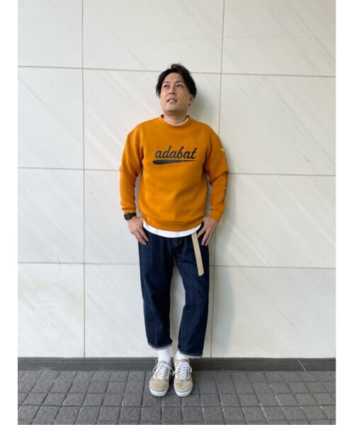adabat(アダバット)の「◆【モチふわ 軽い着心地】ロゴトレーナー NEWスタンダードシリーズ(スウェット・メンズ・ブラック/グレー系4/こしょう色系・46/48/50)」の22枚目の写真