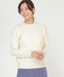 【春カラーニット】ハニカムニットプルオーバー