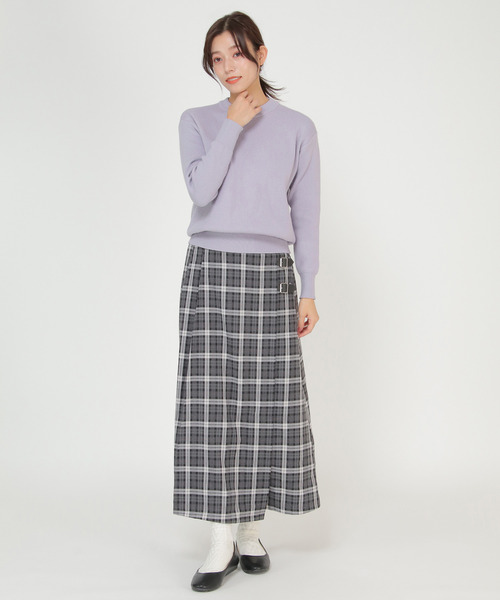 LBC（エルビーシー）の「【春カラーニット】ハニカムニットプルオーバー（ニット/セーター・レディース・オフホワイト/グリーン/ライトパープル/ピンクベージュ・M/L）」の6枚目の写真