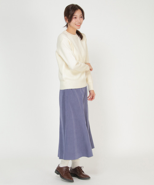 LBC（エルビーシー）の「【春カラーニット】ハニカムニットプルオーバー（ニット/セーター・レディース・オフホワイト/グリーン/ライトパープル/ピンクベージュ・M/L）」の9枚目の写真