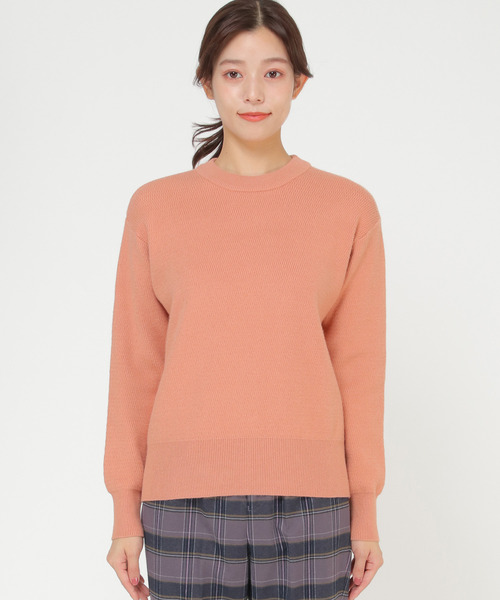 LBC（エルビーシー）の「【春カラーニット】ハニカムニットプルオーバー（ニット/セーター・レディース・オフホワイト/グリーン/ライトパープル/ピンクベージュ・M/L）」の14枚目の写真