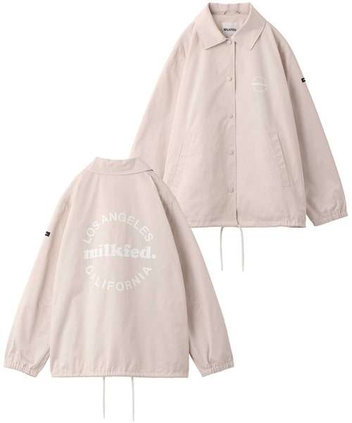 MILKFED.(ミルクフェド)の「COACH JACKET(ブルゾン・レディース・ブラック/ライトピンク/オフホワイト/ライトグリーン・S/M)」の22枚目の写真