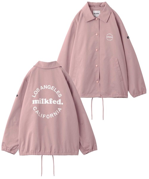 MILKFED.(ミルクフェド)の「COACH JACKET(ブルゾン・レディース・ブラック/ライトピンク/オフホワイト/ライトグリーン・S/M)」の14枚目の写真
