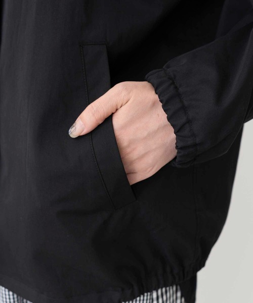 MILKFED.(ミルクフェド)の「COACH JACKET(ブルゾン・レディース・ブラック/ライトピンク/オフホワイト/ライトグリーン・S/M)」の13枚目の写真