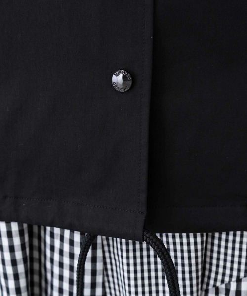 MILKFED.(ミルクフェド)の「COACH JACKET(ブルゾン・レディース・ブラック/ライトピンク/オフホワイト/ライトグリーン・S/M)」の11枚目の写真