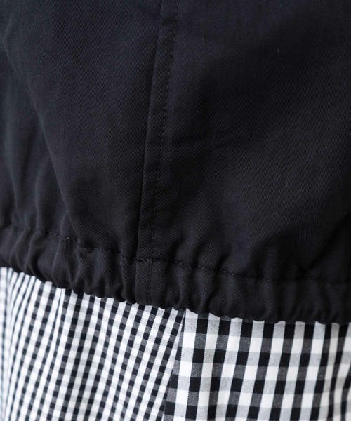 MILKFED.(ミルクフェド)の「COACH JACKET(ブルゾン・レディース・ブラック/ライトピンク/オフホワイト/ライトグリーン・S/M)」の16枚目の写真