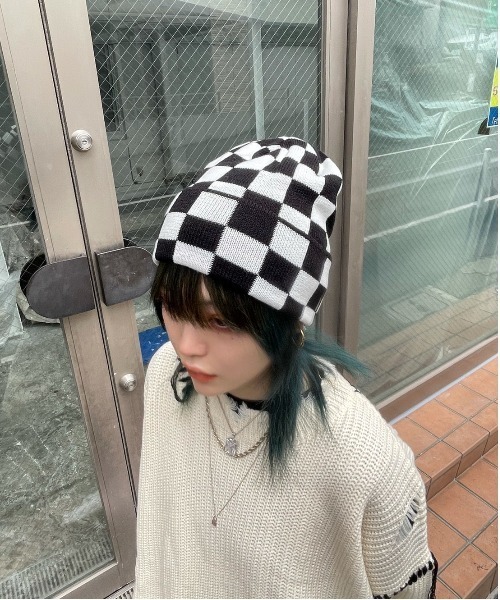XU（エックスユー）の「【XU/エックスユー】block check beanie