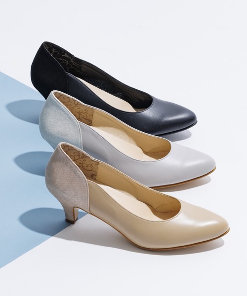 HIMIKO(ヒミコ)の「【Made in Japan】切替パンプス【撥水】/621124(パンプス・レディース・ブラック/ベージュ/グレー・22.5cm/23.5cm/24.5cm/23.0cm/24.0cm/22.0cm/25.5cm/25.0cm)」の8枚目の写真