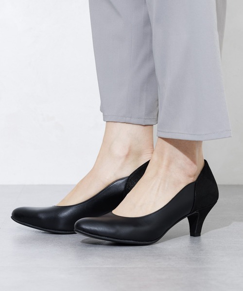 HIMIKO(ヒミコ)の「【Made in Japan】切替パンプス【撥水】/621124(パンプス・レディース・ブラック/ベージュ/グレー・22.5cm/23.5cm/24.5cm/23.0cm/24.0cm/22.0cm/25.5cm/25.0cm)」の20枚目の写真
