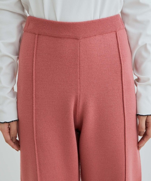 vis-`a-vis（ビサビ）の「【WEB限定】【高橋愛コラボ】スリット入りニットパンツ【セットアップ対応】（スラックス・レディース・ピンク/ブラック/オフホワイト・S/M）」の22枚目の写真