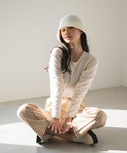 FREE'S MART（フリーズマート）の「◆コットンサーモハット（ハット・レディース・ブラック/ホワイト・ﾌﾘ-）」の13枚目の写真