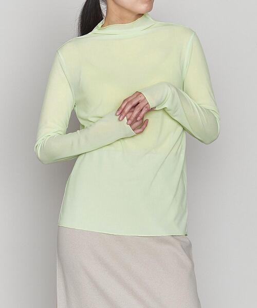 ASTRAET（アストラット）の「＜ASTRAET（アストラット）＞PE ビルドネック リブ プルオーバー（Tシャツ/カットソー・レディース・ブラック/オフホワイト/ピンク/ライム・FREE）」の3枚目の写真