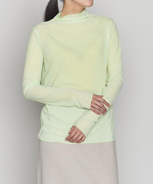ASTRAET（アストラット）の「＜ASTRAET（アストラット）＞PE ビルドネック リブ プルオーバー（Tシャツ/カットソー・レディース・ブラック/オフホワイト/ピンク/ライム・FREE）」の5枚目の写真
