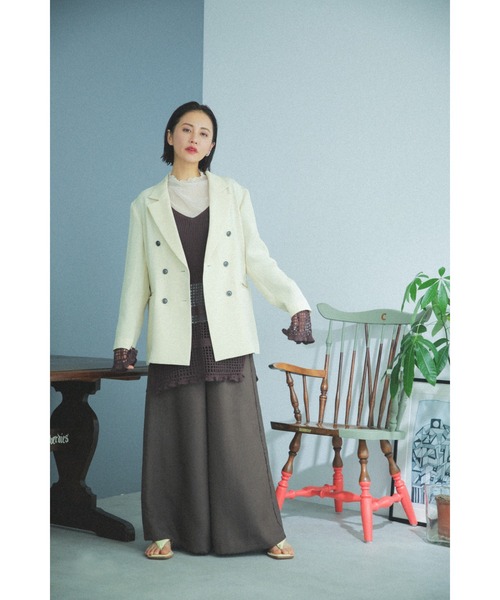 mici（ミチ）の「(mici)ダブルブレストジャケット（その他アウター・レディース・ネイビー/イエロー・SMALL/MEDIUM）」の8枚目の写真