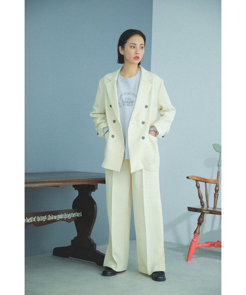 mici（ミチ）の「(mici)ダブルブレストジャケット（その他アウター・レディース・ネイビー/イエロー・SMALL/MEDIUM）」の10枚目の写真