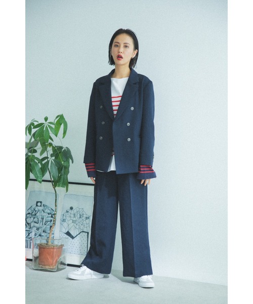 mici（ミチ）の「(mici)ダブルブレストジャケット（その他アウター・レディース・ネイビー/イエロー・SMALL/MEDIUM）」の6枚目の写真