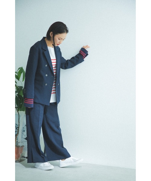 mici（ミチ）の「(mici)ダブルブレストジャケット（その他アウター・レディース・ネイビー/イエロー・SMALL/MEDIUM）」の7枚目の写真