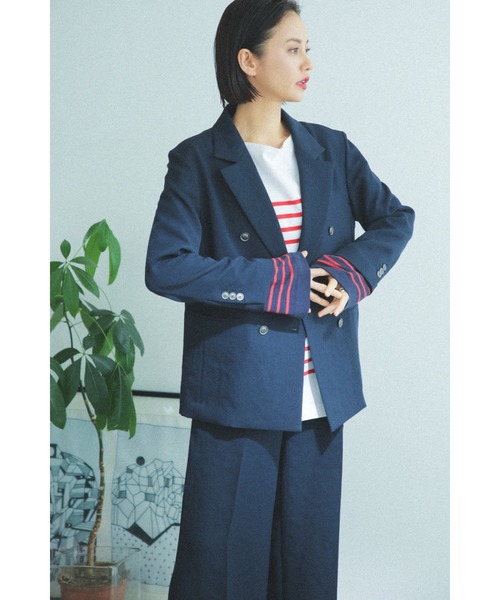 mici（ミチ）の「(mici)ダブルブレストジャケット（その他アウター・レディース・ネイビー/イエロー・SMALL/MEDIUM）」の5枚目の写真